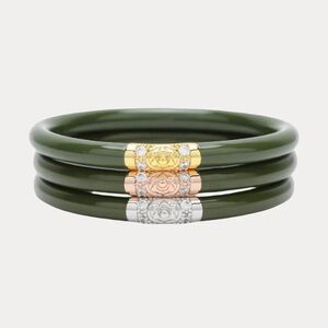 Budhagirl All Weather Bangles in Jade Trio